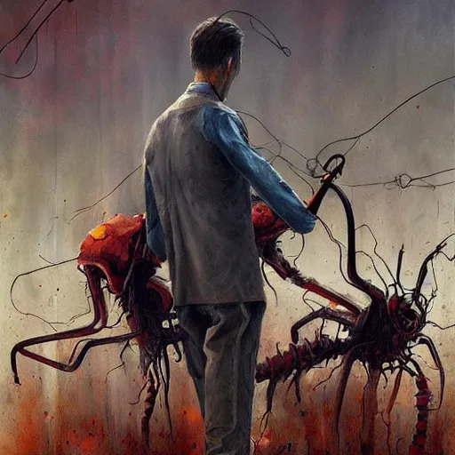 Image similar to half - life 3 concept art painting by esao andrews