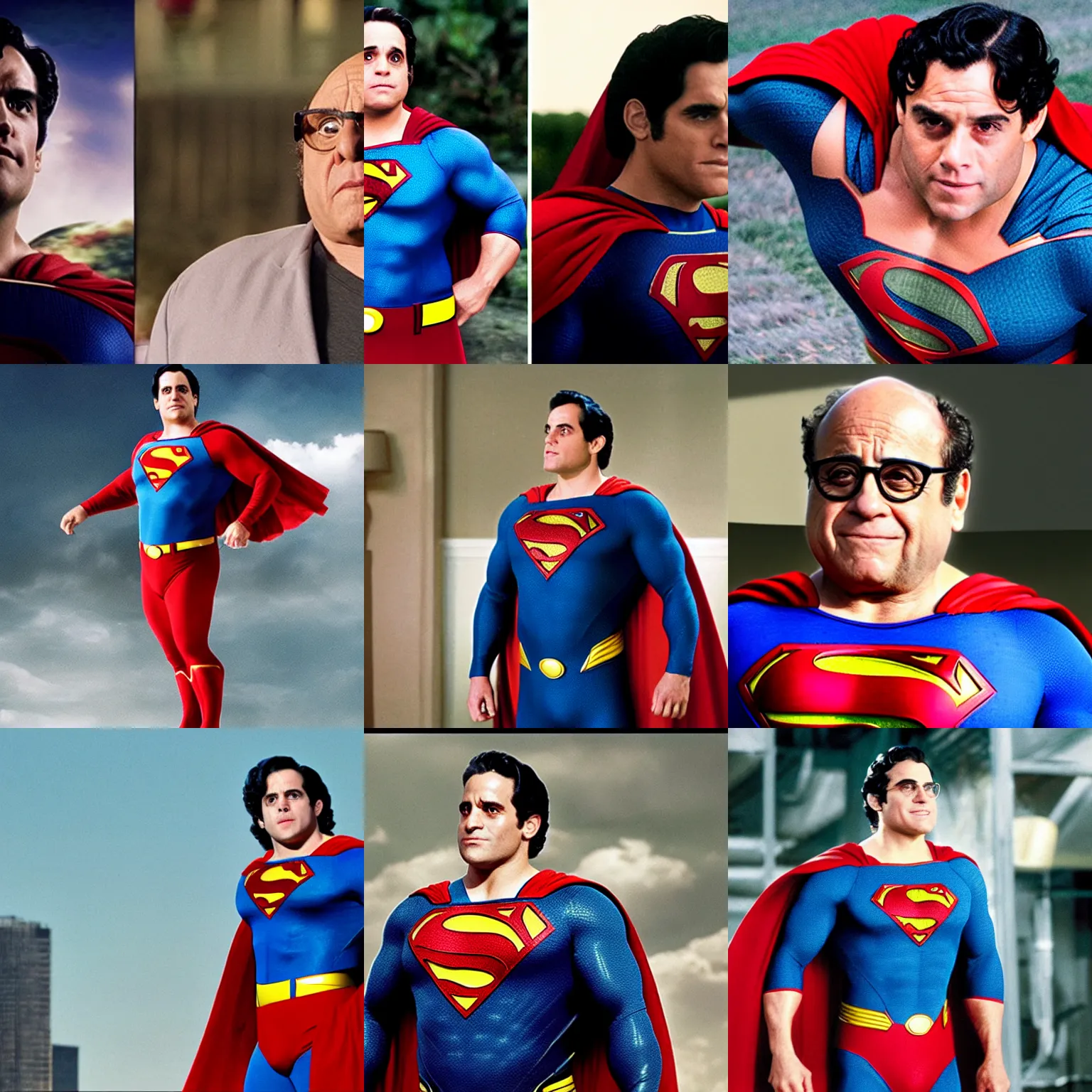 Prompt: danny devito as superman man of steel
