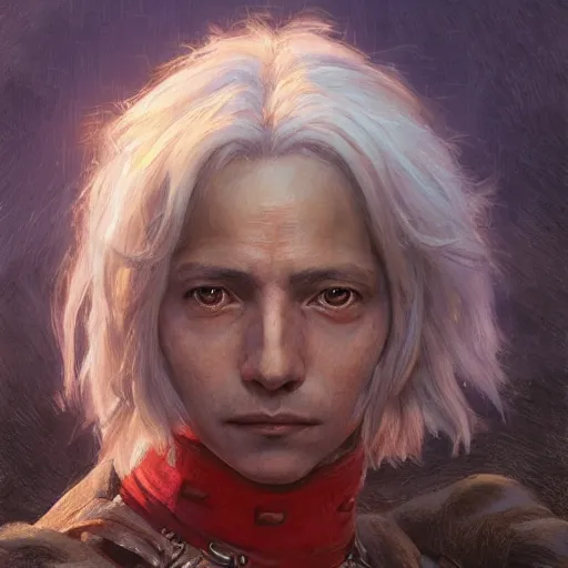 Image similar to howl from howl's moving castle as a realistic fantasy d & d character, closeup portrait art by donato giancola and greg rutkowski, realistic face, digital art, trending on artstation, symmetry!!