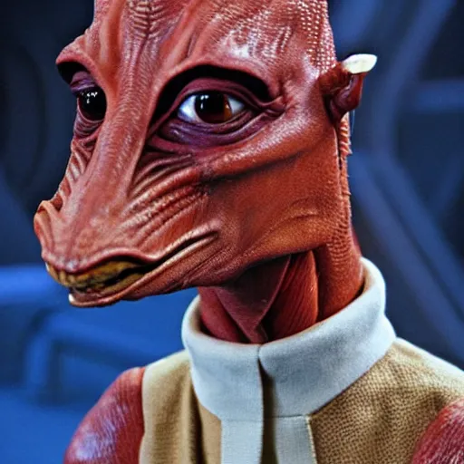 Prompt: jar jar binks character from star wars episode one