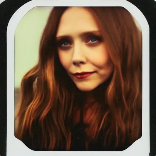 Image similar to Polaroid of elizabeth olsen