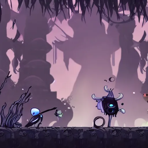 Prompt: a screenshot of the hollow knight.