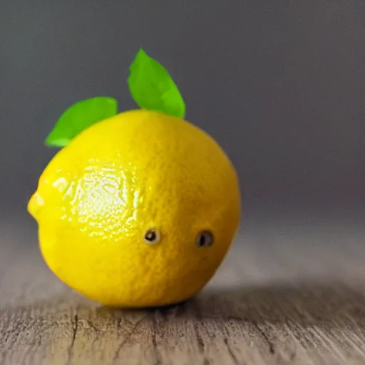 Image similar to a lemon with 3 eyes