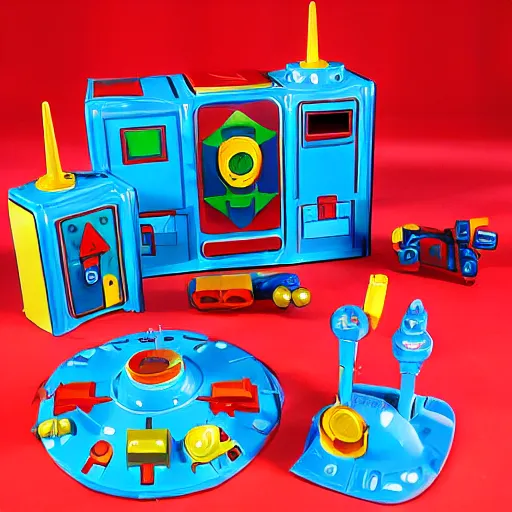 Prompt: Fisher Price doomsday device set