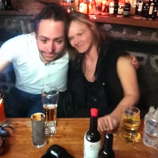 Prompt: having a drink with Jon and Becky I'm Prenzlauer berg