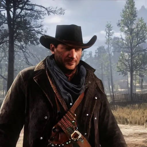 Tom Hardy as Arthur Morgan, Red Dead Redemption 2, Stable Diffusion