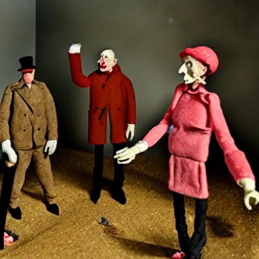 Image similar to january 6 insurrection by otto dix, claymation, hyperrealistic, aesthetic, masterpiece