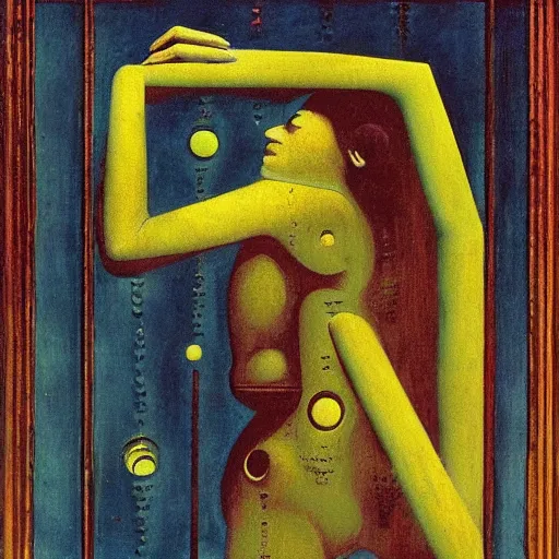Prompt: soia, by max ernst,