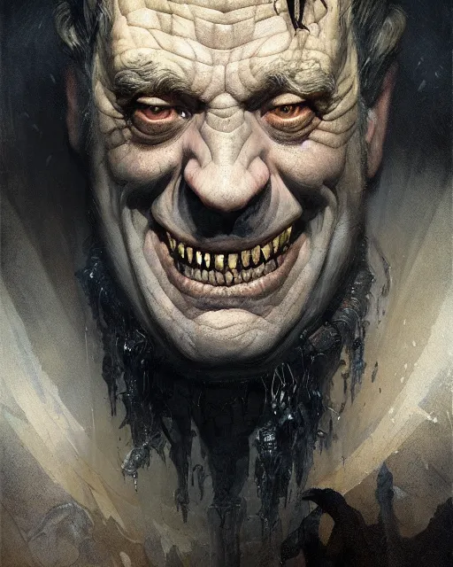 Prompt: portrait of lon chaney jr woldman universal pictures, fantasy character portrait, ultra realistic, concept art, intricate details, highly detailed by greg rutkowski, gaston bussiere, craig mullins, simon bisley