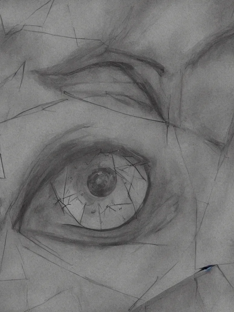 Prompt: derealization in the dark concept art, blunt borders, rule of thirds