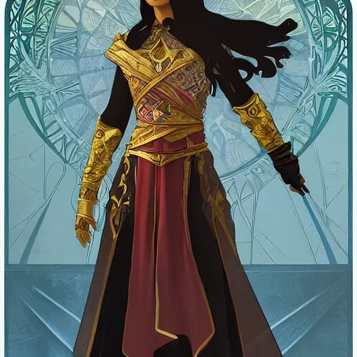 Image similar to an ultra detailed vector image of solare of astora dressed as ezio auditore, concept art by alphonse mucha and greg rutkowski, praise the blood moon, octane render, liminal space