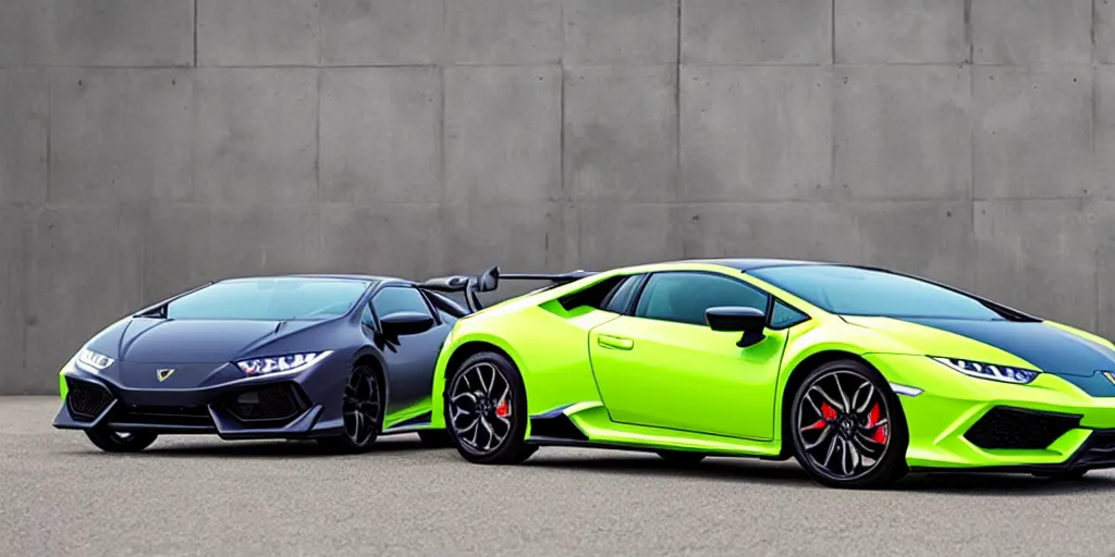 Image similar to honda civic in the shape of lamborghini huracan