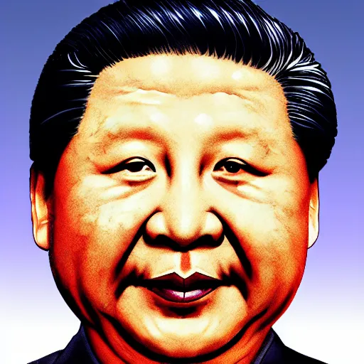 Image similar to cell shading high xi jinping