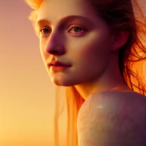 Prompt: photographic portrait of a stunningly beautiful renaissance female in soft dreamy light at sunset, contemporary fashion shoot, by edward robert hughes, annie leibovitz and steve mccurry, david lazar, jimmy nelsson, extremely detailed, hyperrealistic, perfect face, octane render