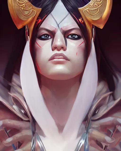 Image similar to a stunning portrait of ryuko matoi as an ancient greek priestess, close up portrait, digital art by ross tran and angel ganev, highly detailed, trending on artstationhq