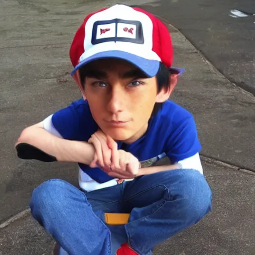 Prompt: real life ash Ketchum