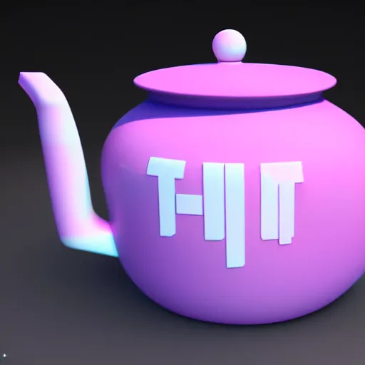 Prompt: utah teapot, 3d render, vibrant, vaporwave, outrun aesthetics, sg indy, trending on artstation, 8k