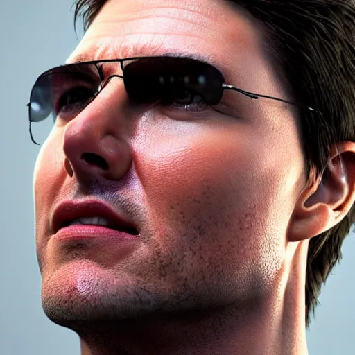 Prompt: a portrait of tom cruise, octane render, nvidia raytracing demo, detailed, 8 k, masterpiece