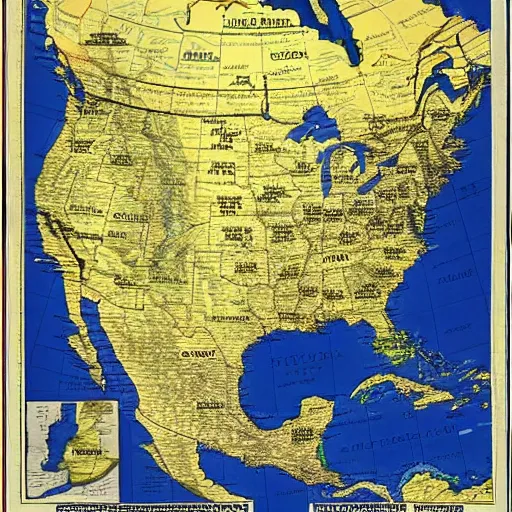 Image similar to north america map with names