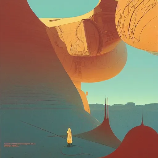 Prompt: martian architecture by moebius, by atey ghailan, by james gurney, by vermeer, by george stubbs, trending on artstation, vector art, soviet poster design