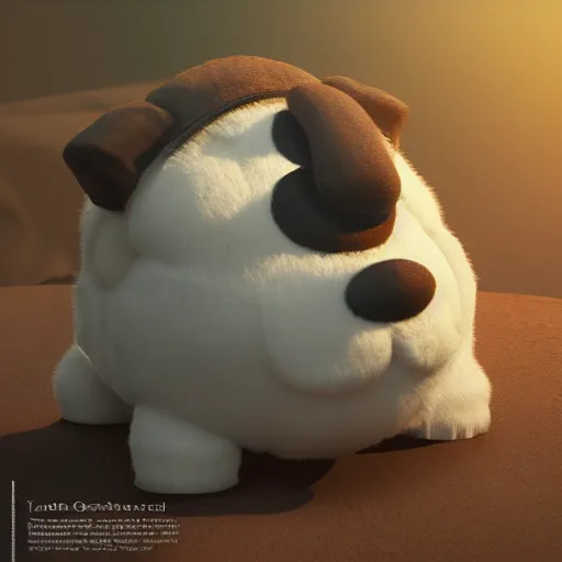 Image similar to adolf hitler as yoohoo fluffy toy, realistic, octane render, trending on artstation, grteg rutkowski