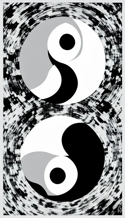 Image similar to Abstract representation of ying Yang concept, from One piece