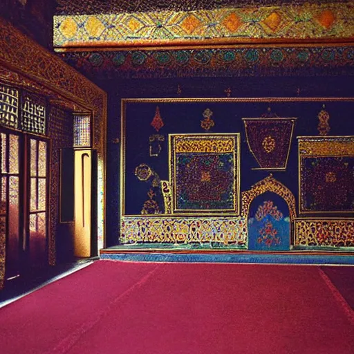 Prompt: inside topkapi palace, jewel thieves, 1963, Kodachrome film