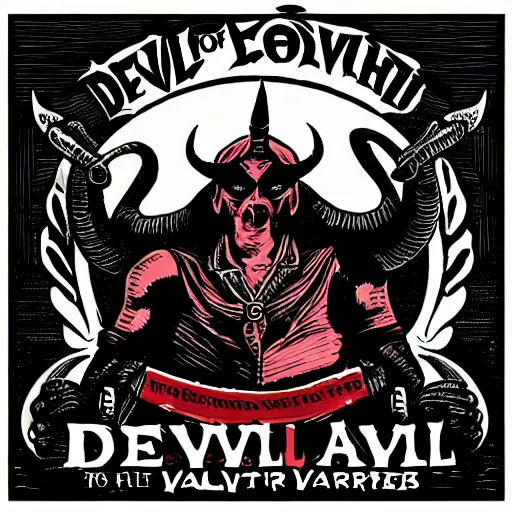 Image similar to devil of all earth in the style of valorant