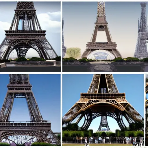 Prompt: rejected designs for the eiffel tower