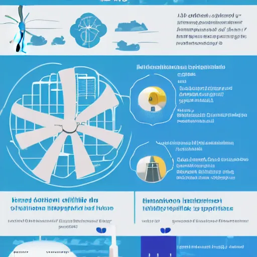 Prompt: pipes, windmills, energy facility, hydrogen produktion, value chains, infographic style