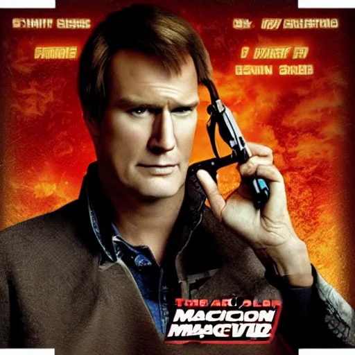 Prompt: “ the six million dollar man as macgyver ”