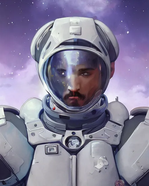 Image similar to gigachad luigi in a mech space suit by ilya kuvshinov, ernest khalimov body by krista sudmalis, fantasy character portrait, ultra realistic, concept art, intricate details, elegent, digital painting, smooth, sharp focus, illustration, art by artgerm and greg rutkowski and alphonse mucha, artstation