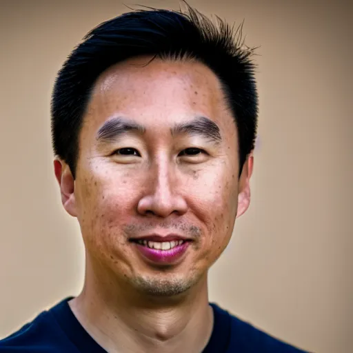 Image similar to portrait photo still of andrew ng, 8 k, 8 5 mm f 1. 8