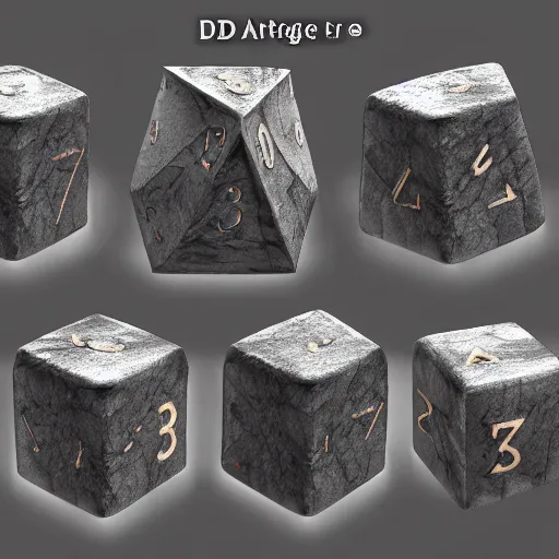 Image similar to a set of dnd dice made out of lava, unreal engine, path tracing, artstation