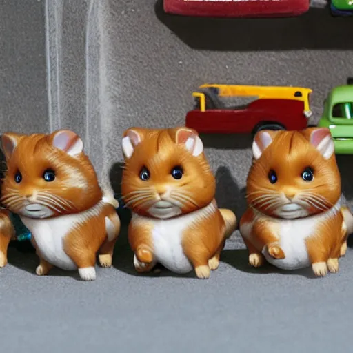 Prompt: fast and furious calico critters