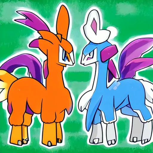 Image similar to a llama pokemon by ken sugimori