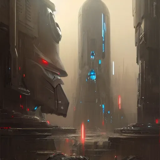 Prompt: star wars concept art by greg rutkowski, a huge metropolis with sharp and elegant buildings, it is night and it feels busy, the buildings are bright, dark and reddish night sky, cinematic lighting, oppressive atmosphere.