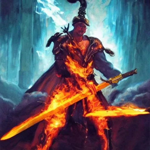 Image similar to Flaming Sword