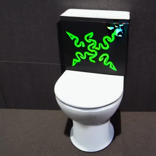 Image similar to razer gaming toilet