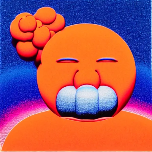 Prompt: metal stamp by shusei nagaoka, kaws, david rudnick, airbrush on canvas, pastell colours, cell shaded, 8 k