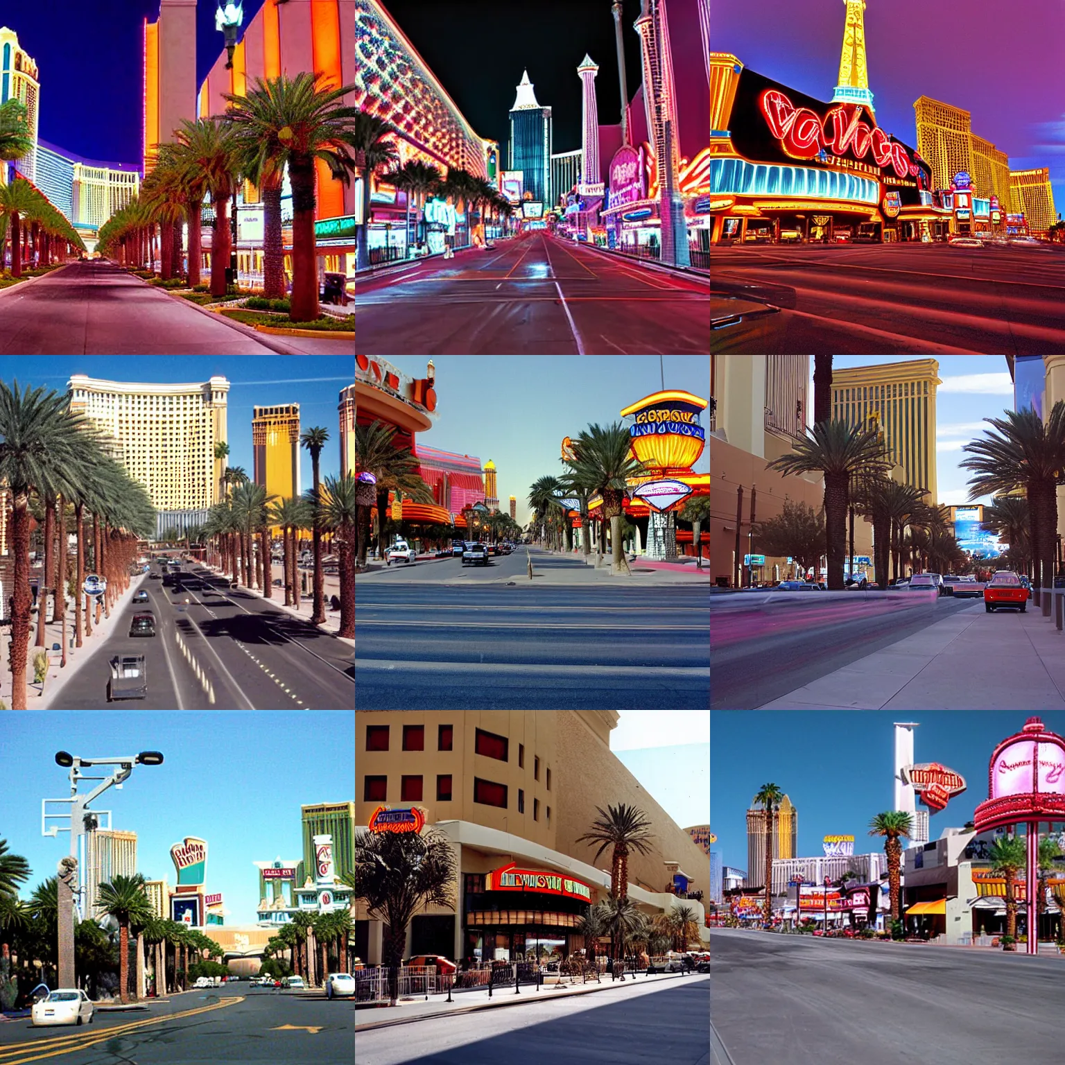 Prompt: 2 0 0 0 s photo of a street on las vegas strip