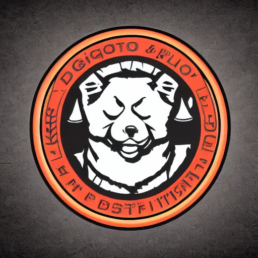 Image similar to logo for sgt dingo, the musician, rendered, rasterized, clean lines