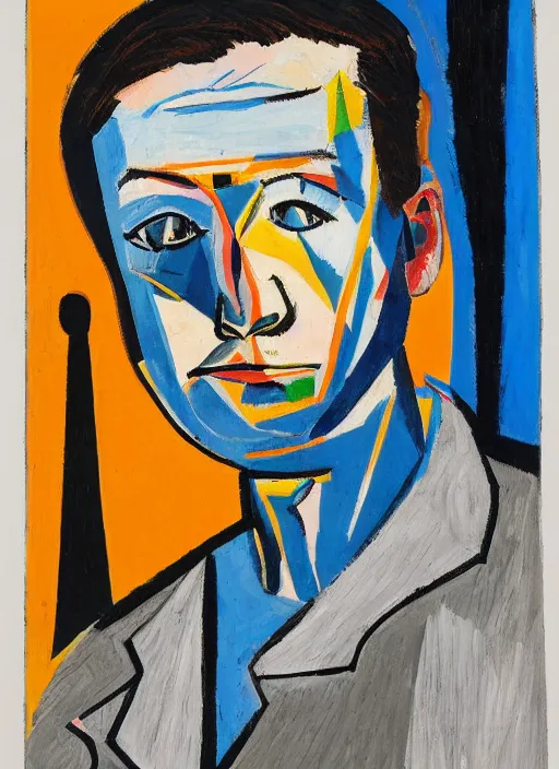 Prompt: ( ( ( portrait of elon musk ) ) ) by pablo picasso, spacex, mars mission,