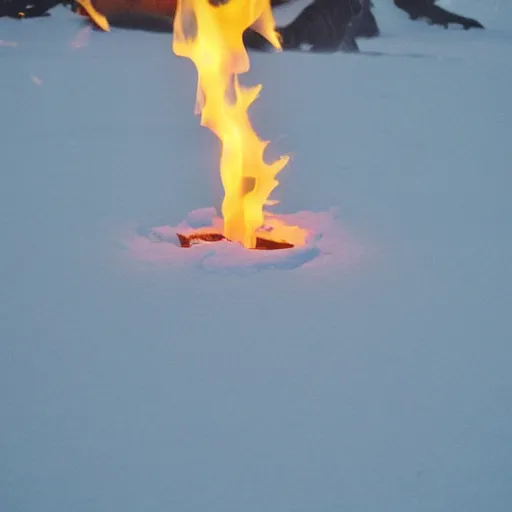 Image similar to fire but made out of ice