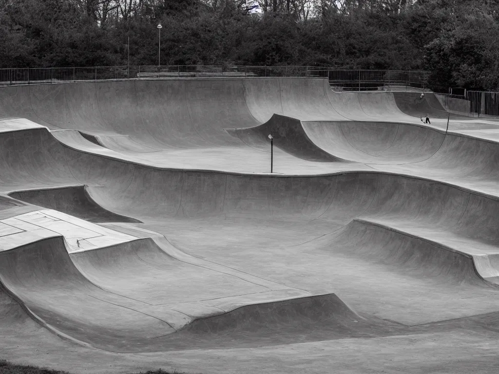 Image similar to skate park, photography, highly detailed