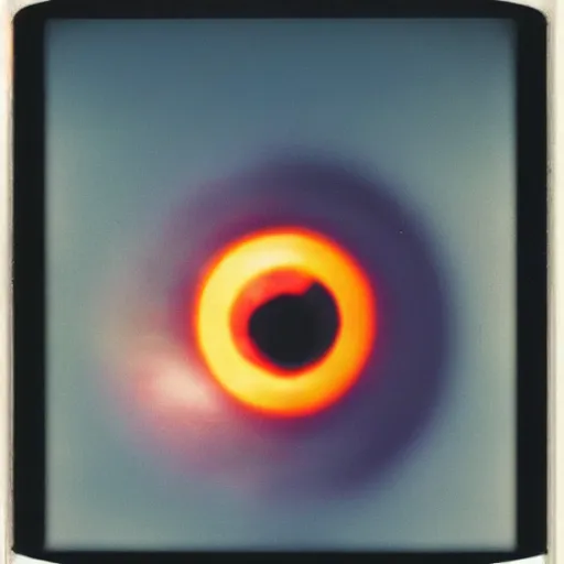 Image similar to polaroid photo of the eye of sauron