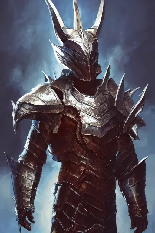 Prompt: full body portrait of a dragon knight, photorealistic art, hyper realism, dynamic lighting, reflections, ray tracing, 8k, cinematic, fantasy concept art