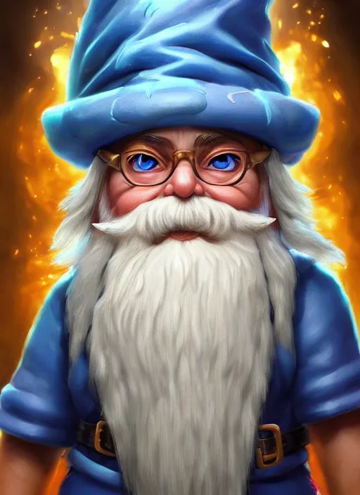 Prompt: a highly detailed and hyperrealistic airbrush painting of a gnome mage, trending on artstation, unreal 5, daz, hyperrealistic, world of warcraft, pathfinder, rpg, roleplay