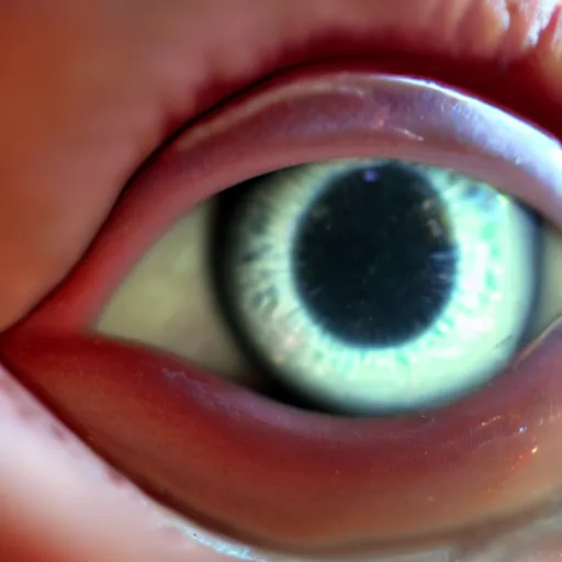 Image similar to eyeball with teeth