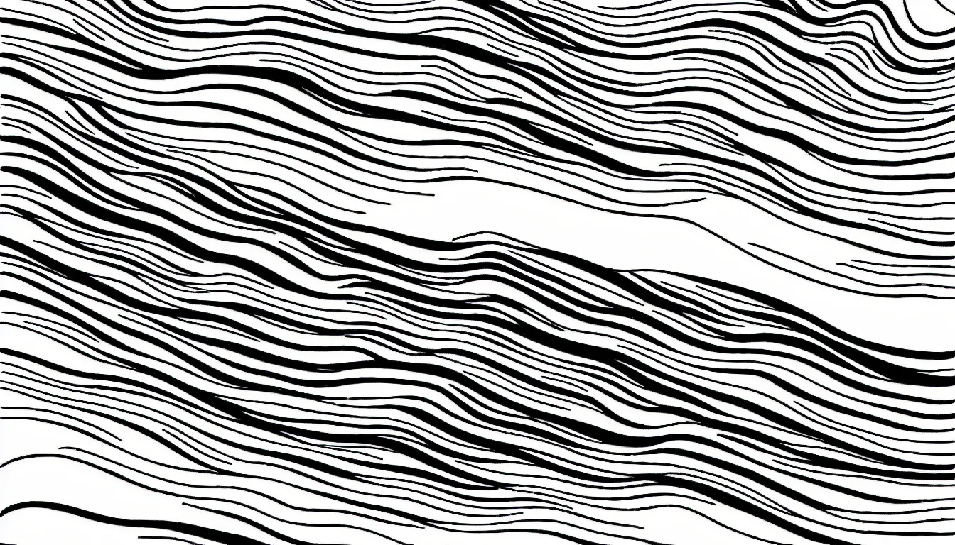 Image similar to elegant one line drawing of an ocean wave, the minimalist wave